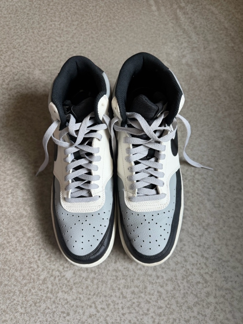 Nike Men's High-Top Sneakers White, Gray, Black